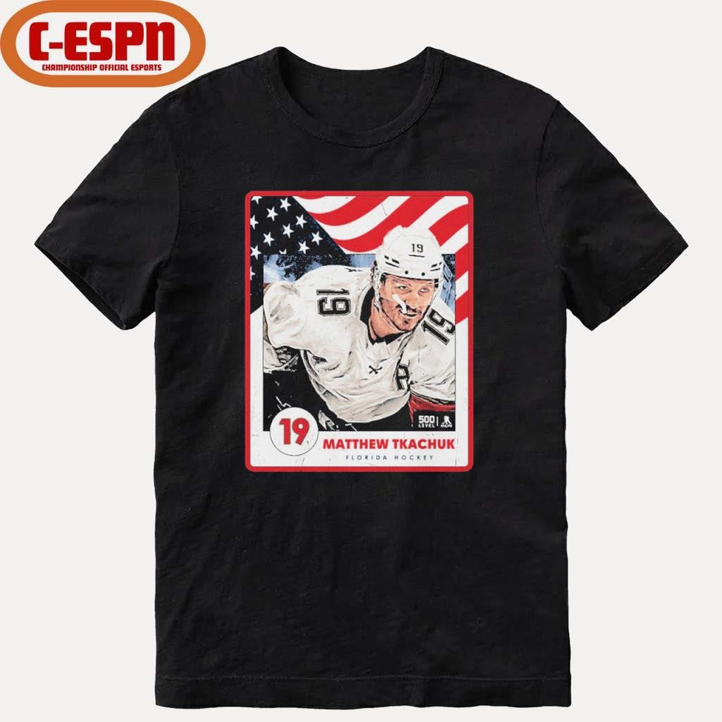 Official Matthew Tkachuk Florida Hockey USA Card Shirt