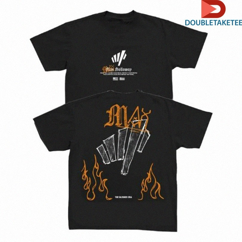 Official Max Holloway Blessed Sketch Shirts