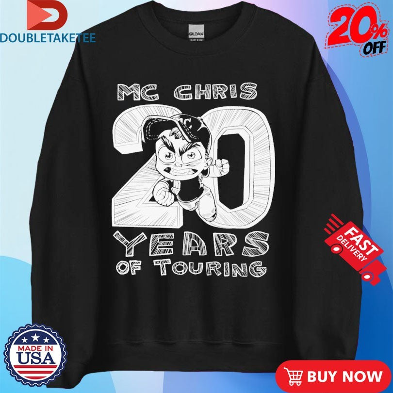 Official Mc Chris Years Of Touring 2025 Tour Shirts