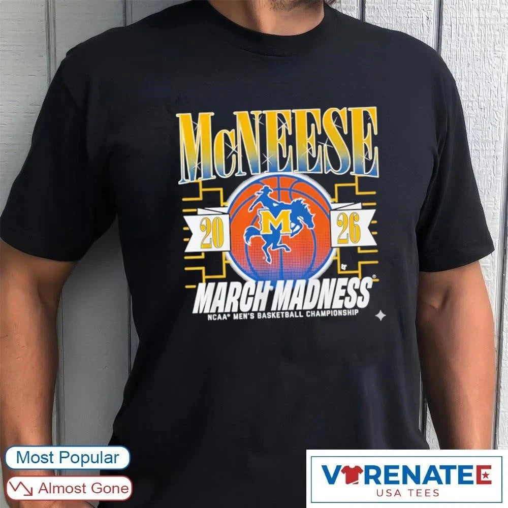 Official McNeese Cowboys MBB 2026 NCAA Men’s Basketball Championship March Madness T-Shirt