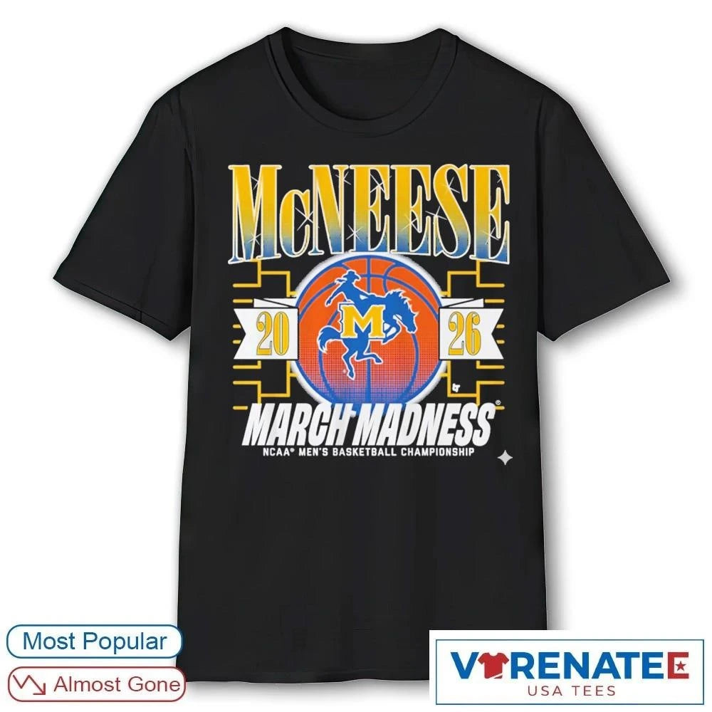 Official McNeese Cowboys MBB 2026 NCAA Men’s Basketball Championship March Madness T-Shirt