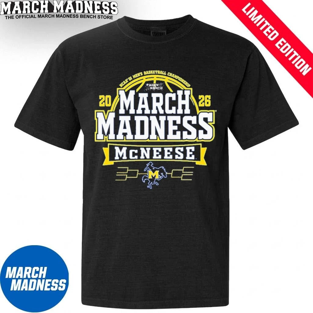 Official McNeese State Cowboys March Madness NCAA Men’s Basketball 2026 T-Shirt