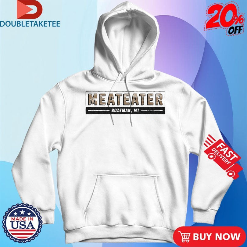 Official MeatEater Bozeman MT Wooden Box Shirts