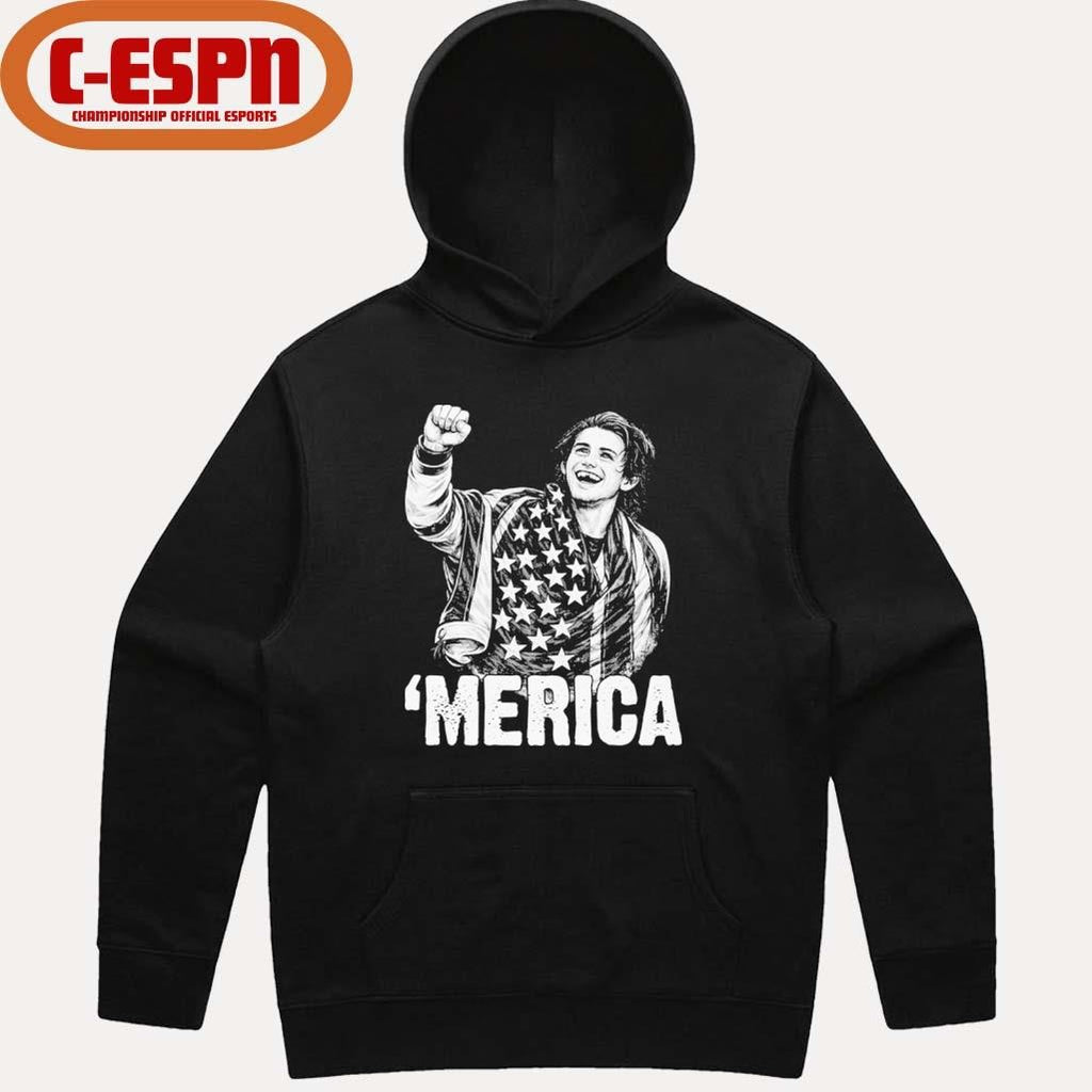 Official ‘Merica Jack Hughes Olympic Gold Medal USA Hockey Shirt