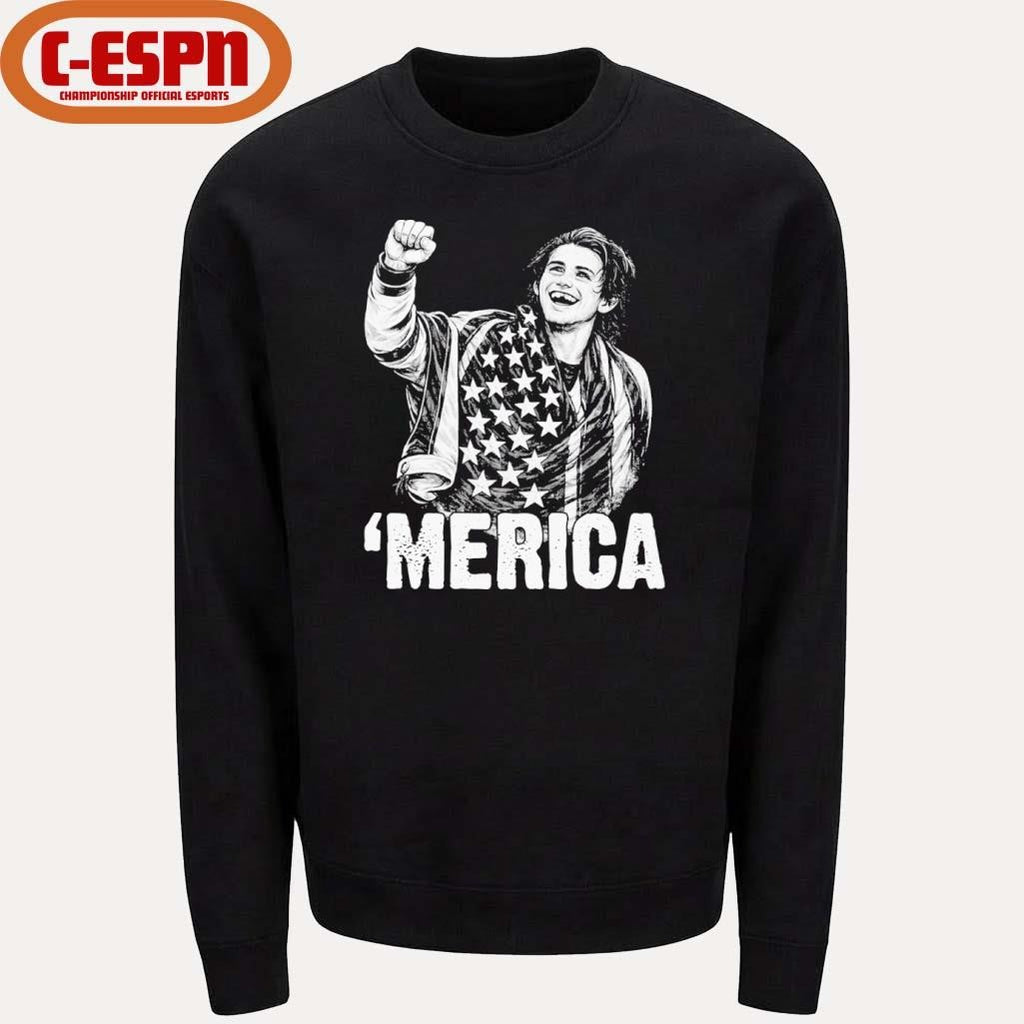 Official ‘Merica Jack Hughes Olympic Gold Medal USA Hockey Shirt