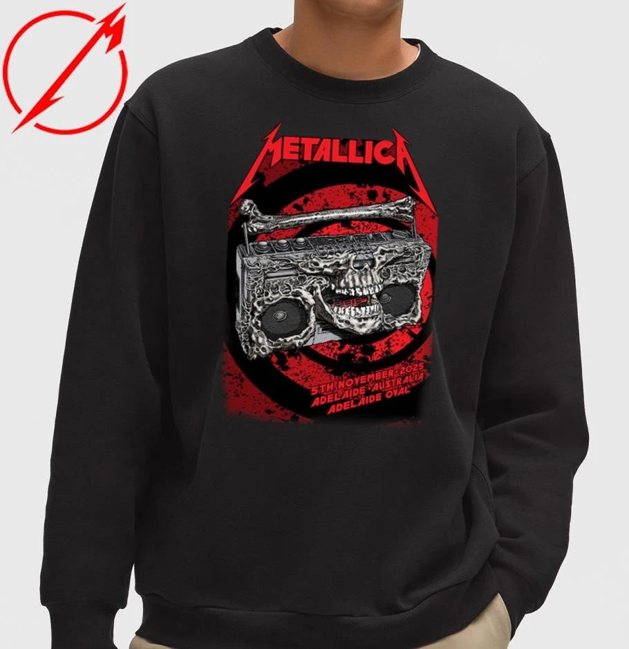 Official Metallica M72 Adelaide Official Poster By Glenno Smith On November 5th 2025 For Adelaide Australia At Adelaide Oval T-Shirt