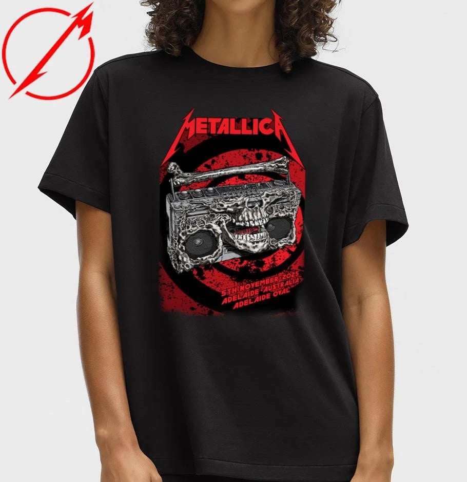 Official Metallica M72 Adelaide Official Poster By Glenno Smith On November 5th 2025 For Adelaide Australia At Adelaide Oval T-Shirt