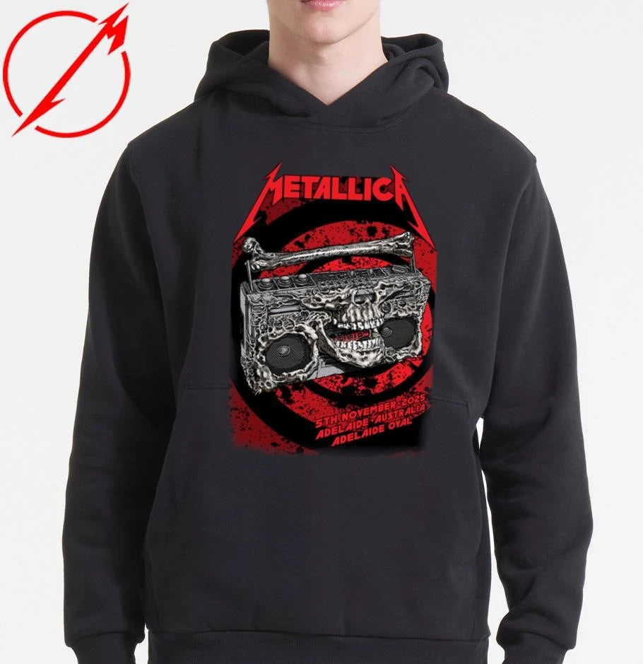 Official Metallica M72 Adelaide Poster By Glenn Smith T-shirt