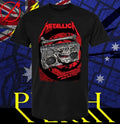 Official Metallica M72 Adelaide Poster By Glenn Smith T-shirt