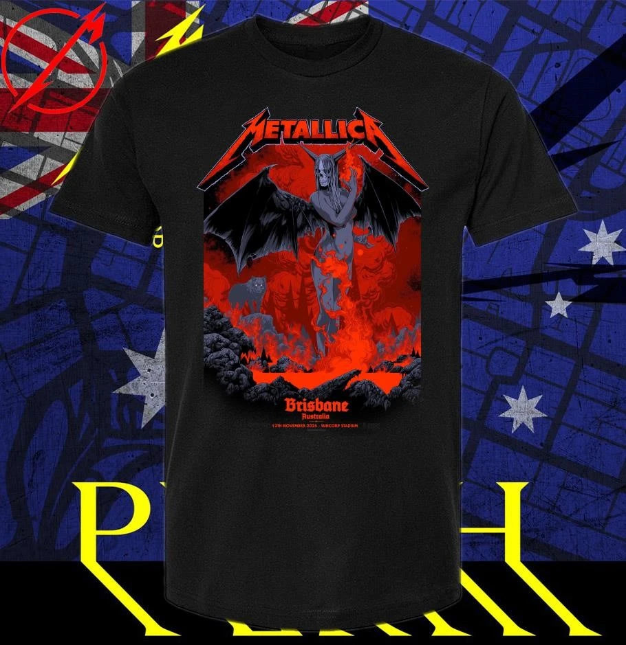 Official Metallica M72 Brisbane at Suncorp Stadium in Brisbane, Australia on November 12, 2025 By Ken Taylor Pop-Up Shop Limited T-Shirt