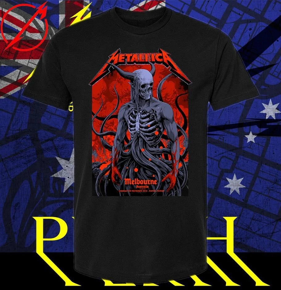 Official Metallica M72 Melbourne Australia Pop-up shop T-Shirt