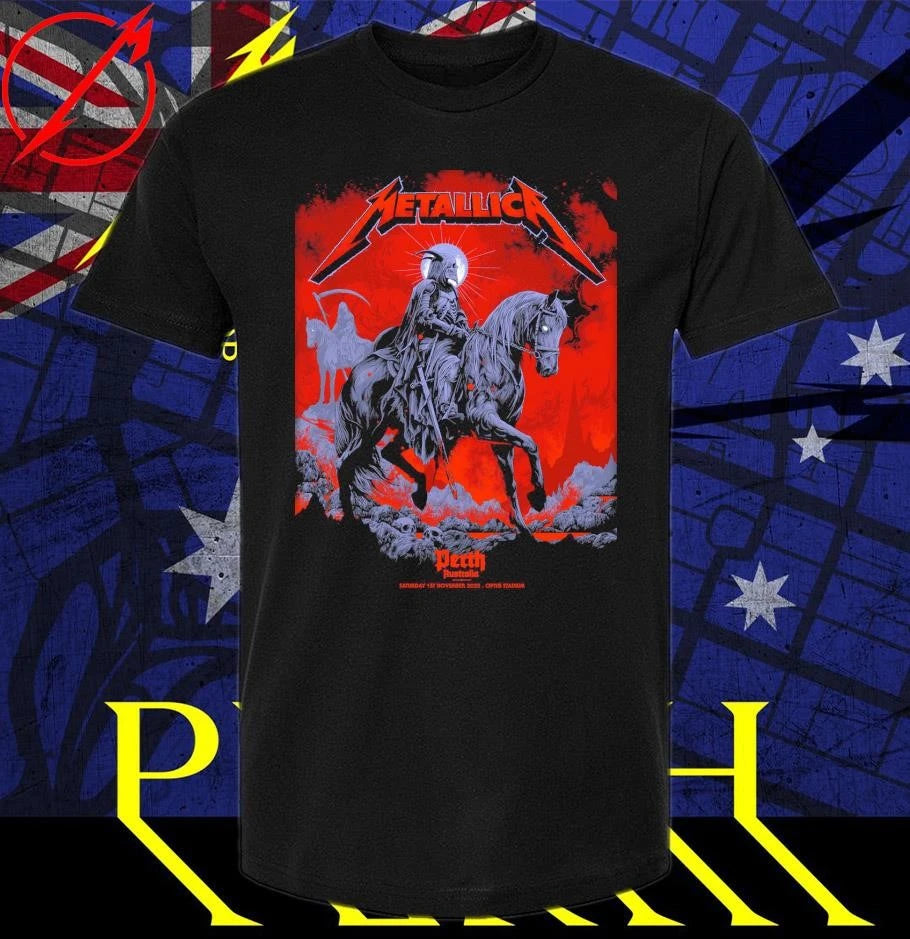 Official Metallica M72 World Tour November 15 2025 Optus Stadium Perth Australia Pop-Up T-Shirt
