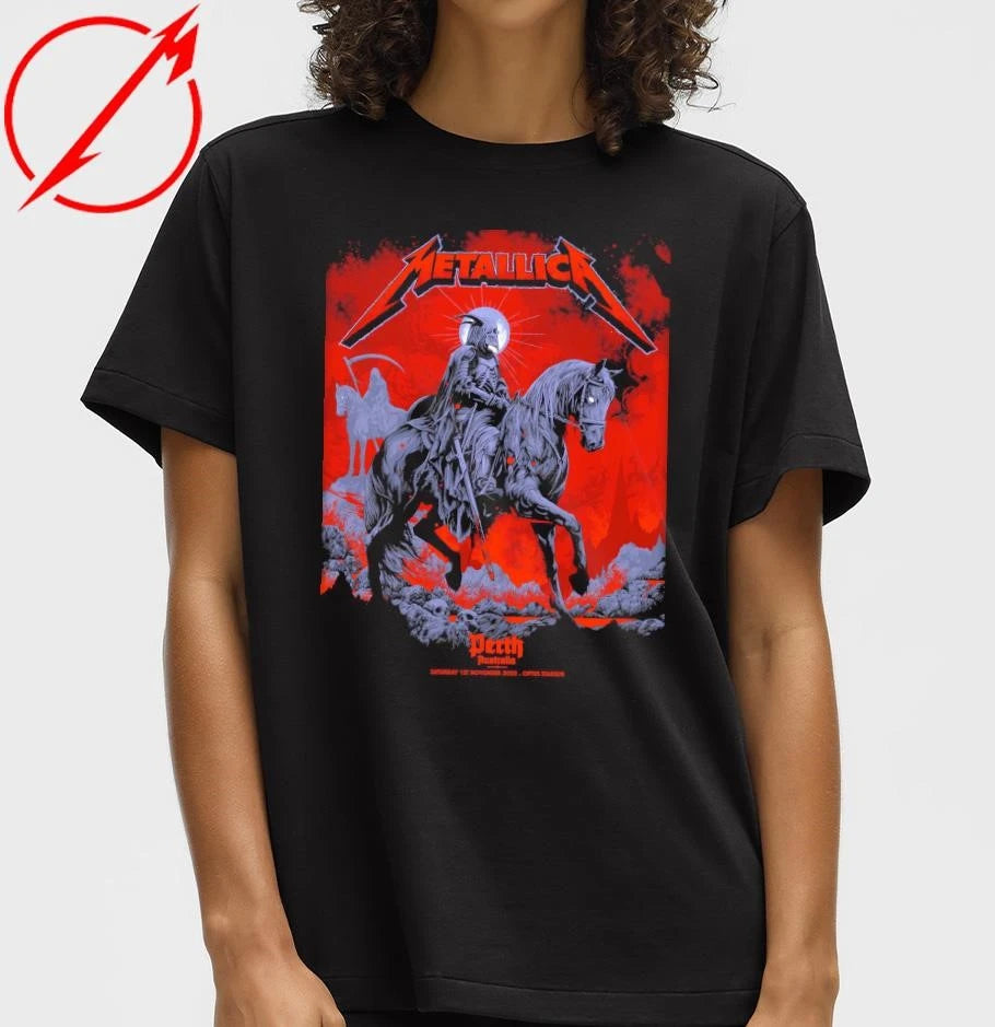 Official Metallica M72 World Tour November 15 2025 Optus Stadium Perth Australia Pop-Up T-Shirt