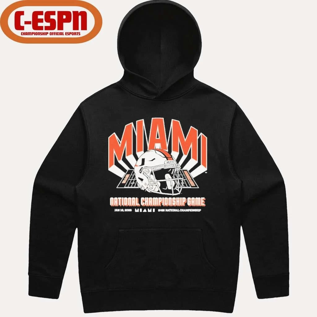 Official Miami 2026 CFP National Championship Game shirt