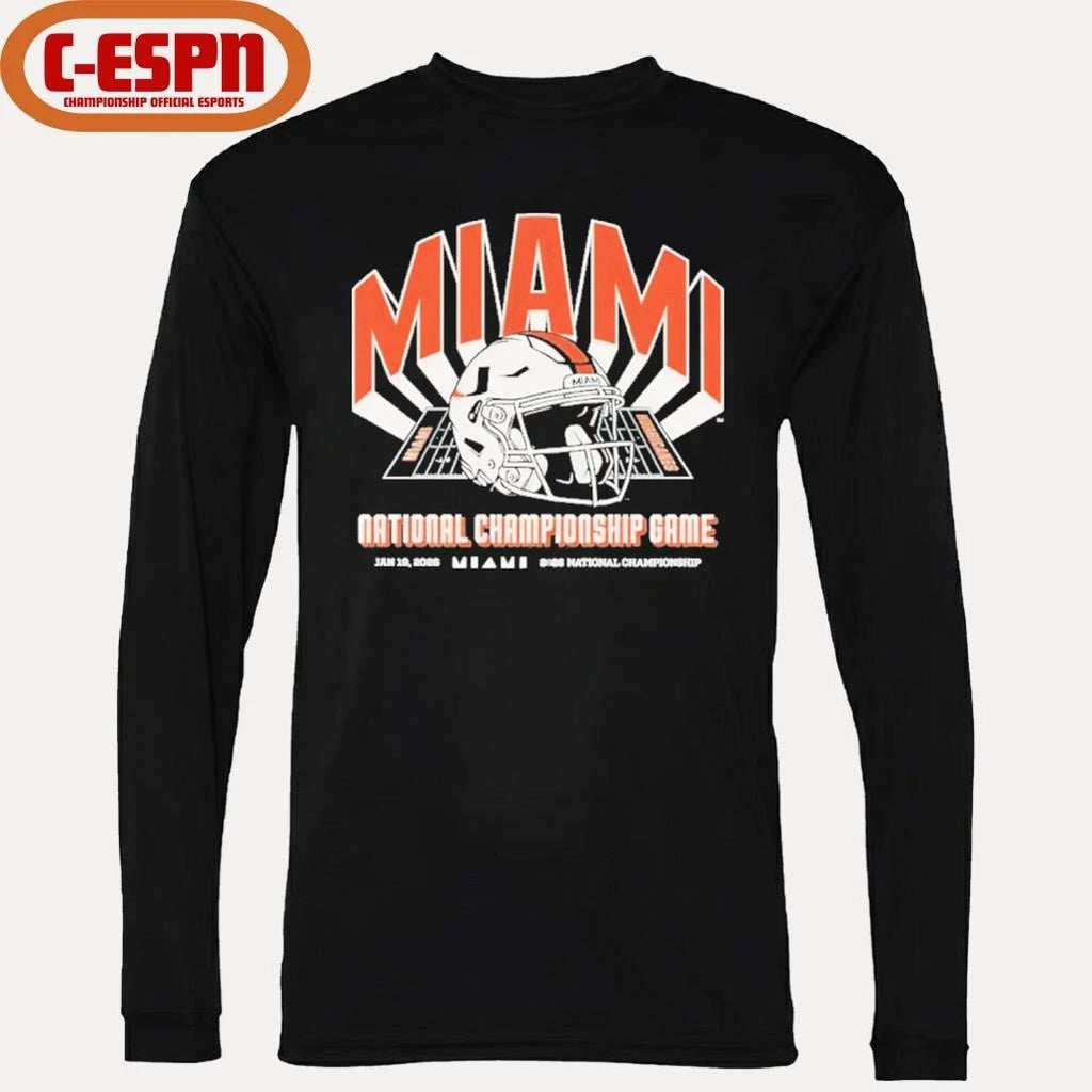 Official Miami 2026 CFP National Championship Game shirt