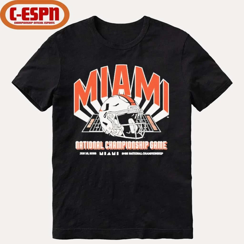 Official Miami 2026 CFP National Championship Game shirt