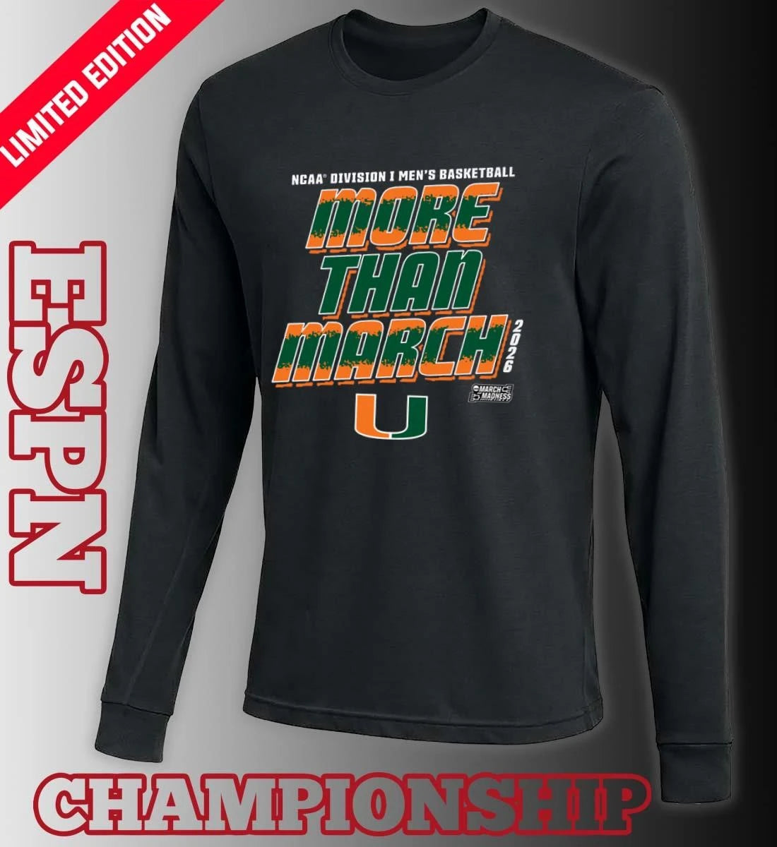 Official Miami Men’s Basketball More Than March 2026 Shirt