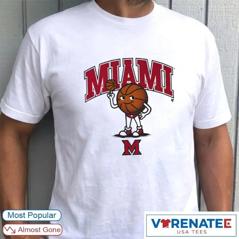 Official Miami OH Redhawks Basketball Swimsuit Basketball T-Shirt