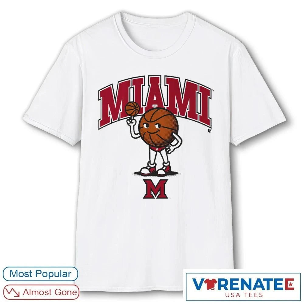 Official Miami OH Redhawks Basketball Swimsuit Basketball T-Shirt