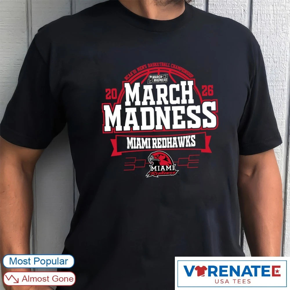 Official Miami RedHawks 2026 NCAA DI Men’s Basketball Championship March Madness T-Shirt