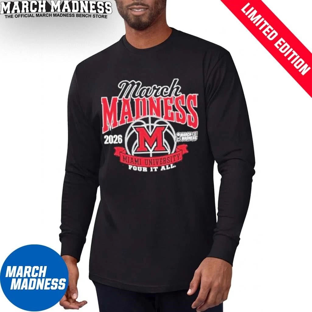 Official Miami RedHawks 2026 NCAA Women’s March Madness Bound Shirt