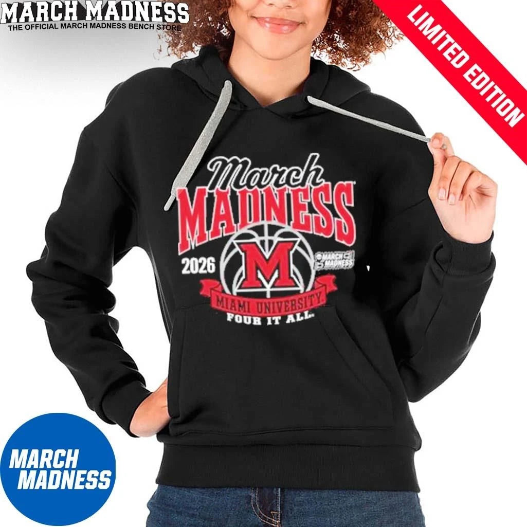 Official Miami RedHawks 2026 NCAA Women’s March Madness Bound Shirt