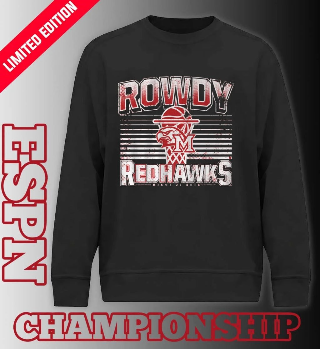 Official Miami RedHawks Basketball Rowdy RedHawks Shirt