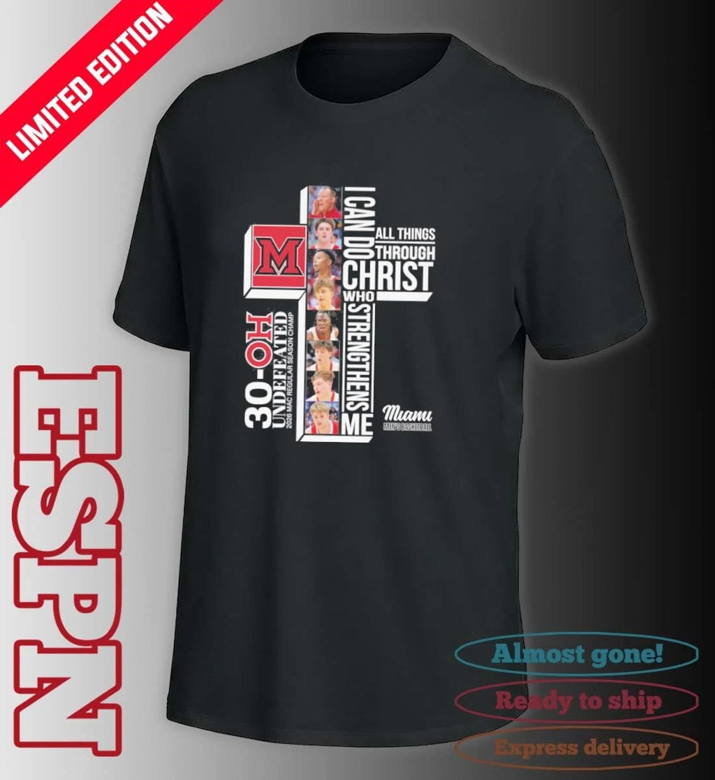 Official Miami Redhawks Basketball I Can Do All Things Through Christ Who Strengthens Me Shirt