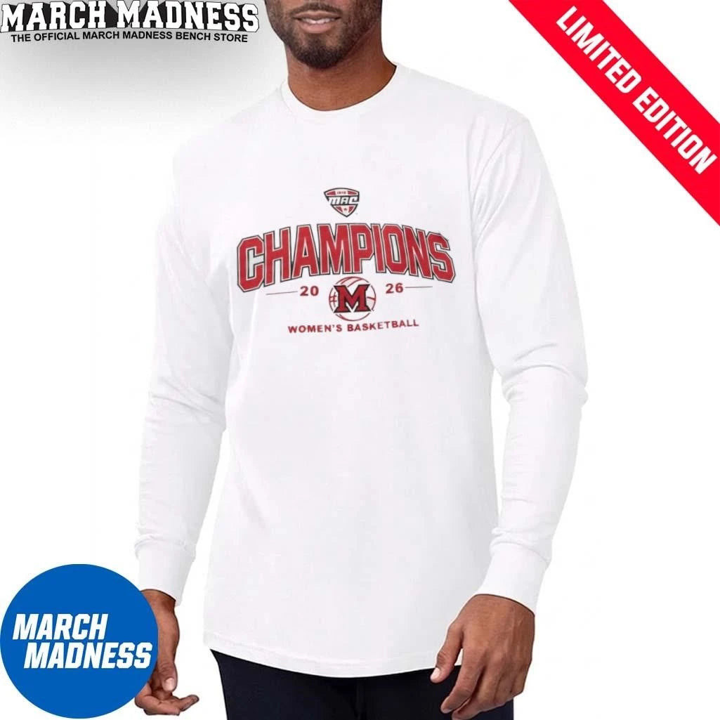 Official Miami Redhawks MAC Champions 2026 Women’s Basketball T-Shirt