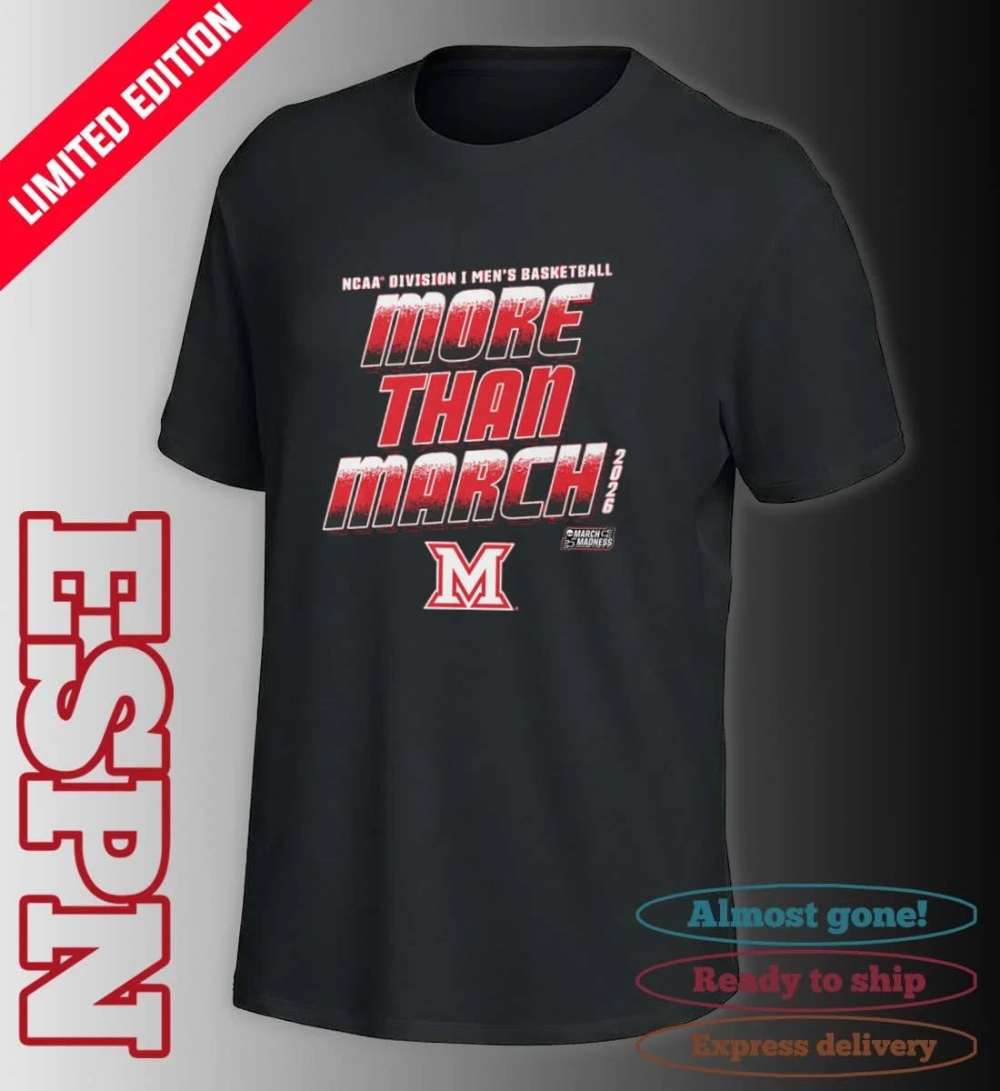 Official Miami University Men’s Basketball More Than March 2026 Shirt