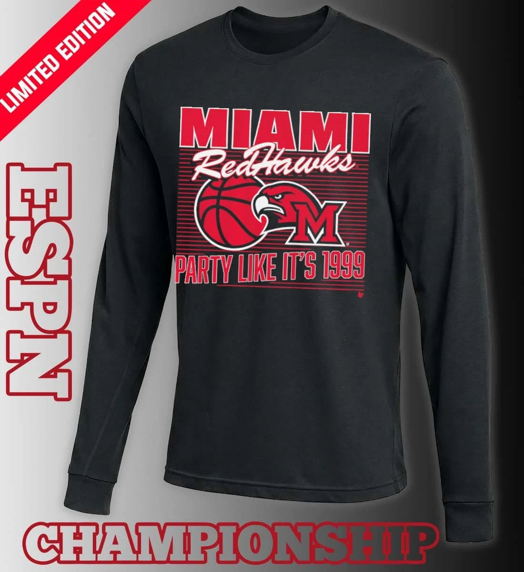 Official Miami University RedHawks Basketball Party Like It’s 1999 Shirt