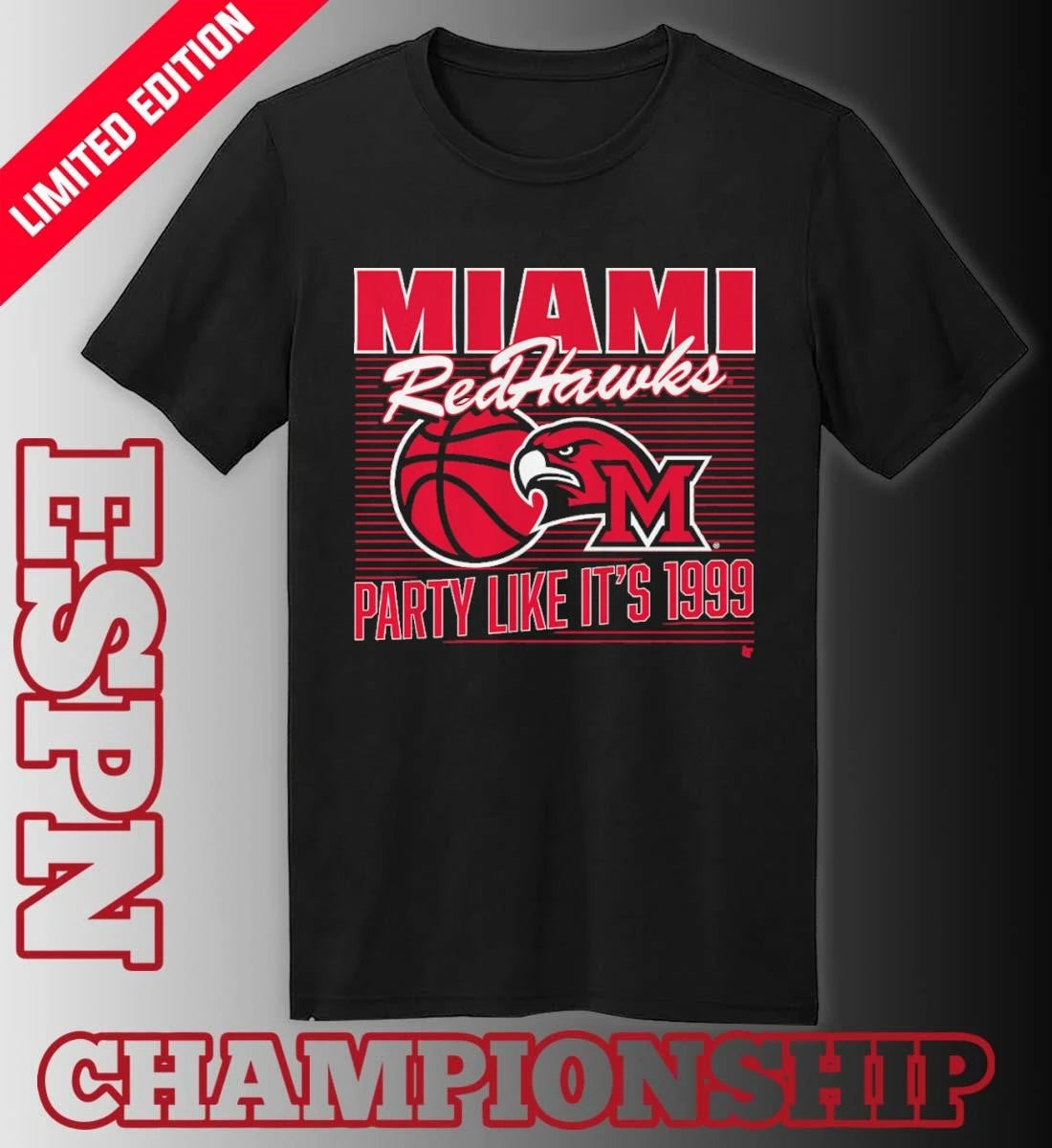 Official Miami University RedHawks Basketball Party Like It’s 1999 Shirt