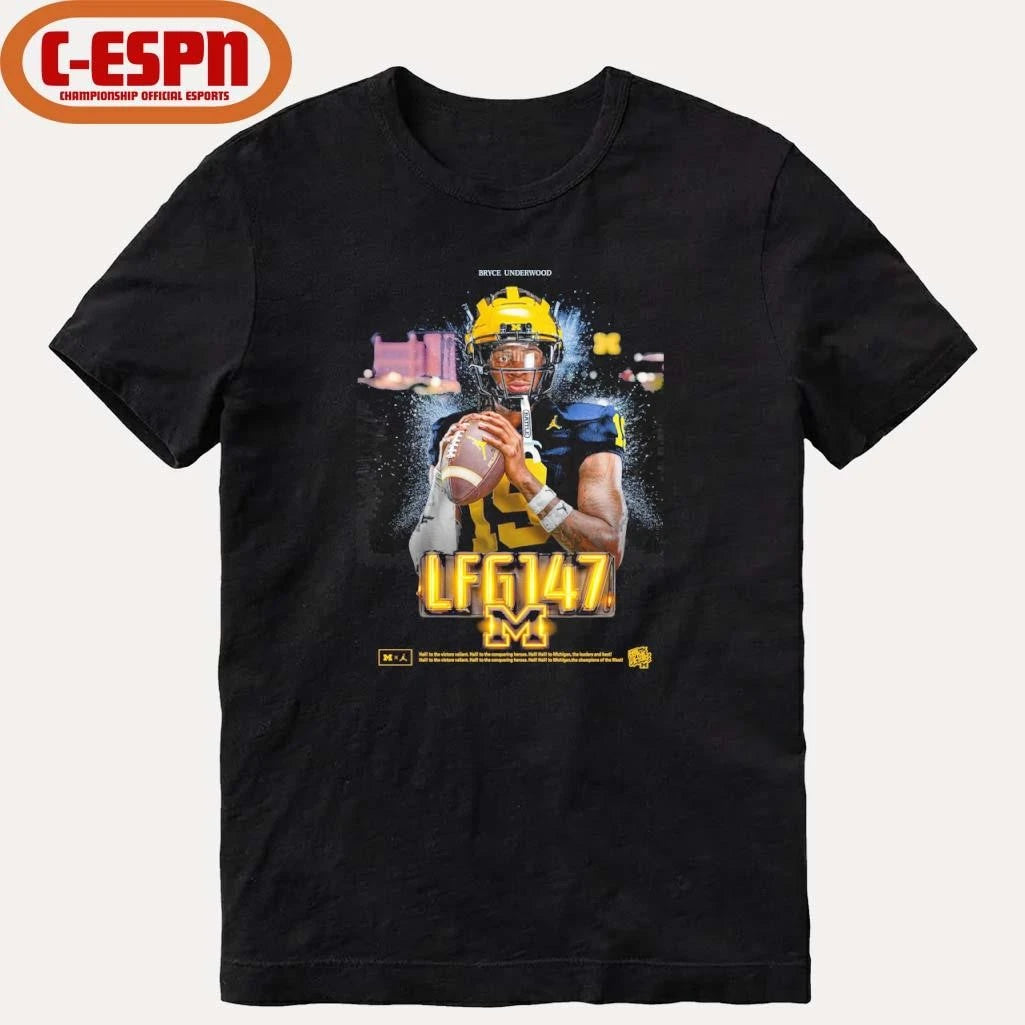 Official Michigan Bryce Underwood LGM 147 Shirt