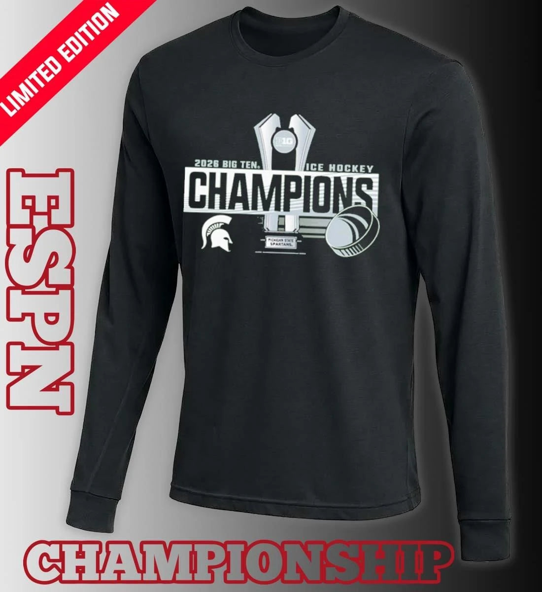 Official Michigan State Spartans 2026 Big Ten Men’s Ice Hockey Regular Season Champions Shirt