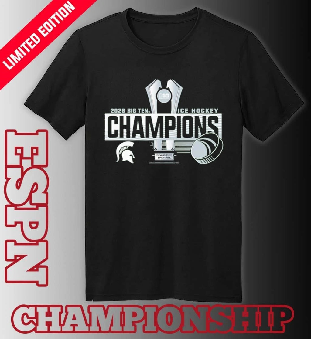 Official Michigan State Spartans 2026 Big Ten Men’s Ice Hockey Regular Season Champions Shirt