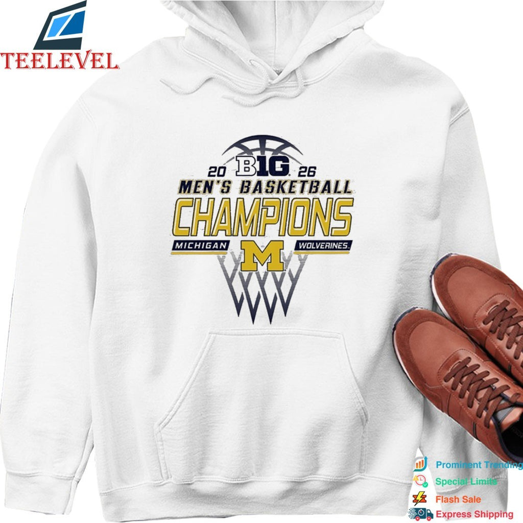 Official Michigan Wolverines 2026 Big Ten Conference Men’s Basketball Regular Season Champions T-Shirts