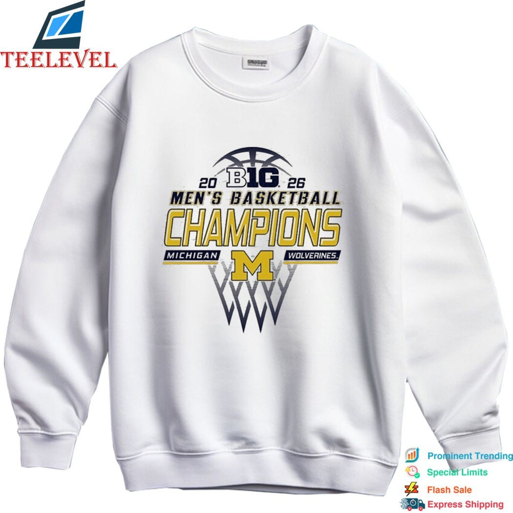 Official Michigan Wolverines 2026 Big Ten Conference Men’s Basketball Regular Season Champions T-Shirts