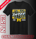 Official Michigan Wolverines 2026 NCAA Men’s Basketball Tournament March Madness Sweet 16 T-Shirt