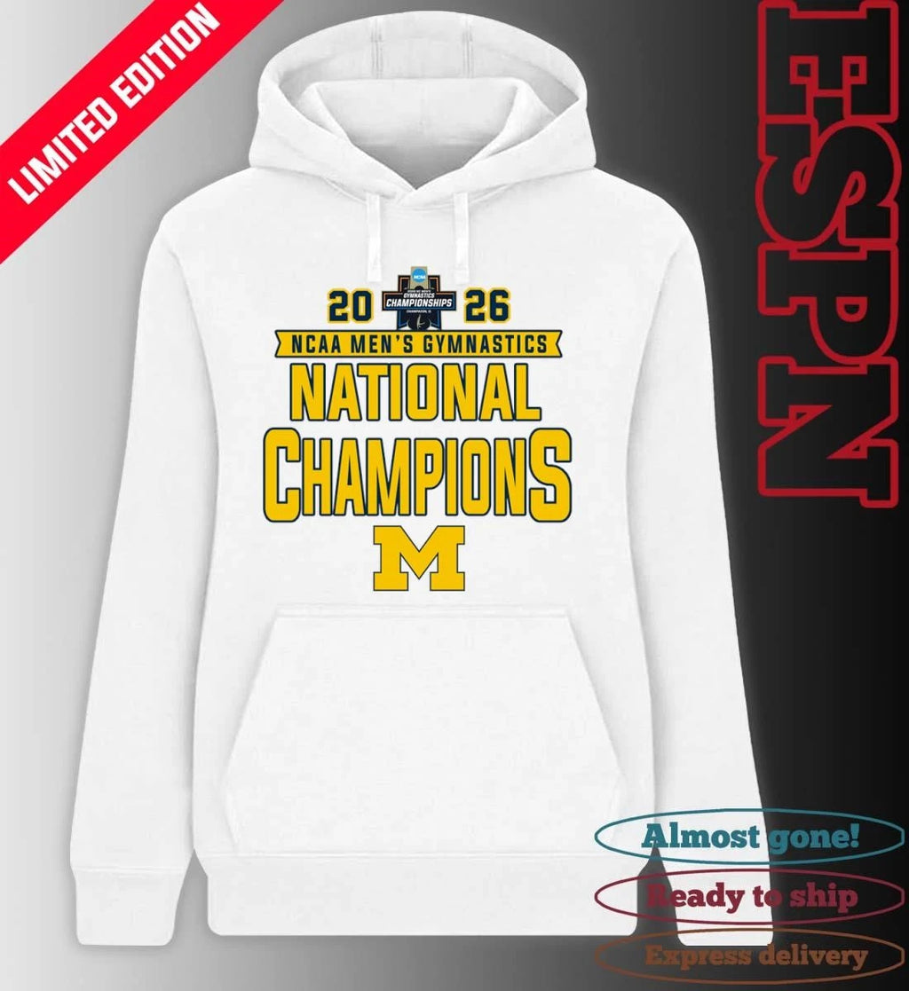 Official Michigan Wolverines 2026 NCAA Men’s Gymnastics National Champions Shirt