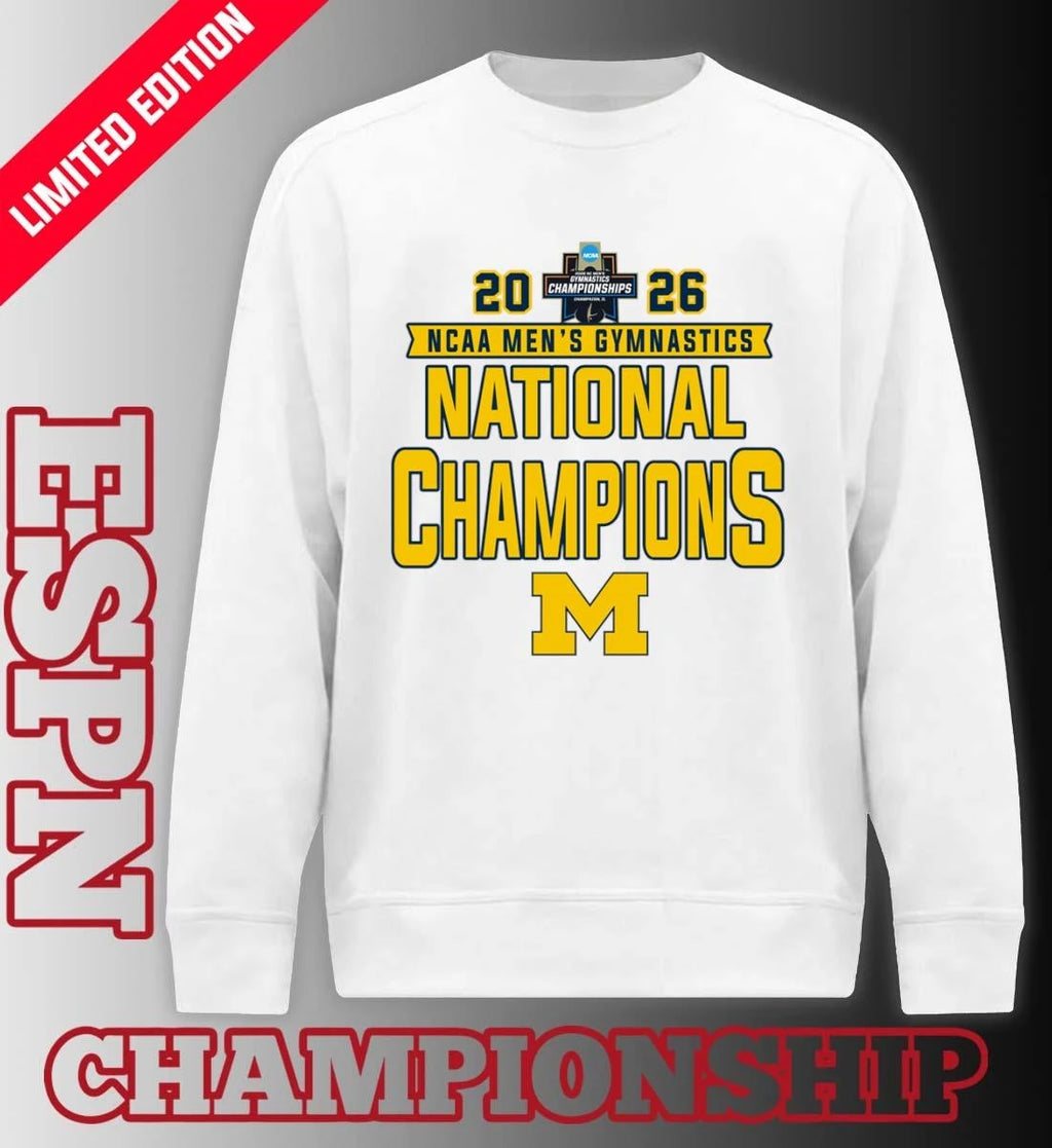 Official Michigan Wolverines 2026 NCAA Men’s Gymnastics National Champions Shirt