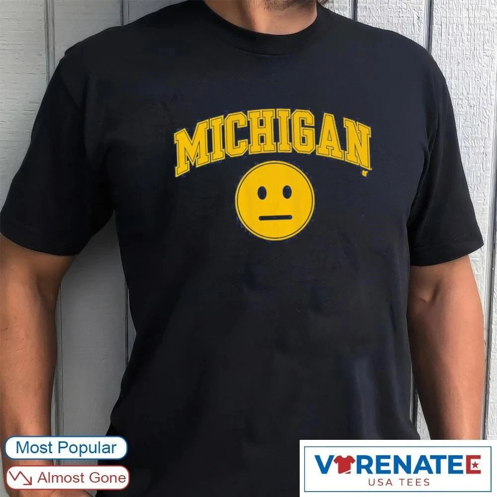 Official Michigan Wolverines Basketball Blank Expression T-Shirt