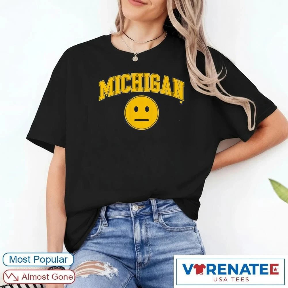 Official Michigan Wolverines Basketball Blank Expression T-Shirt
