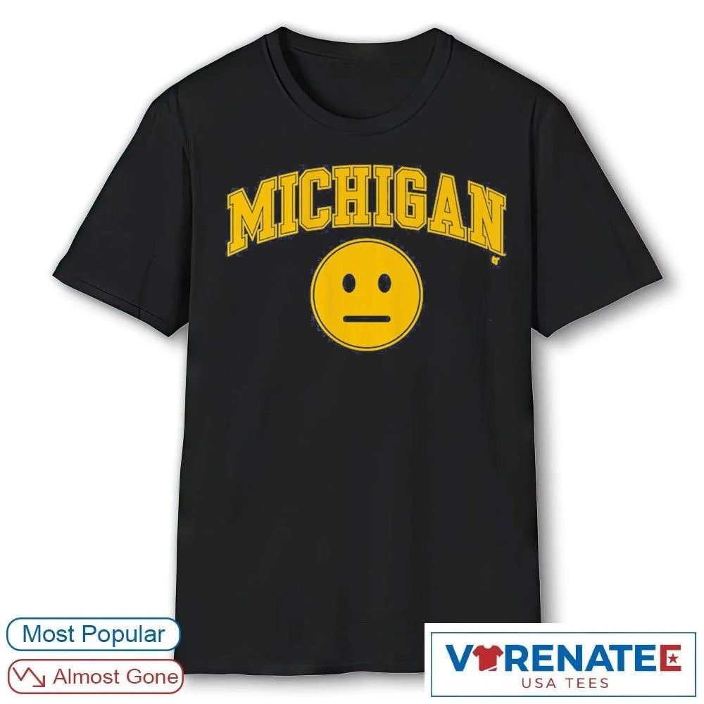 Official Michigan Wolverines Basketball Blank Expression T-Shirt