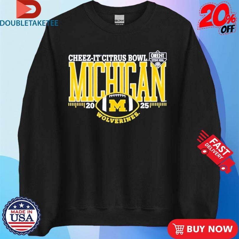 Official Michigan Wolverines Cheez It Citrus Bowl 2025 Shirts