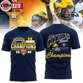 Official Michigan Wolverines Cheez-It Citrus Bowl Champions 2025 Helmet And Logo Hoodie T-Shirt