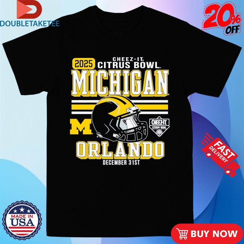 Official Michigan Wolverines Football 2025 Cheez-It Citrus Bowl Orlando Shirts