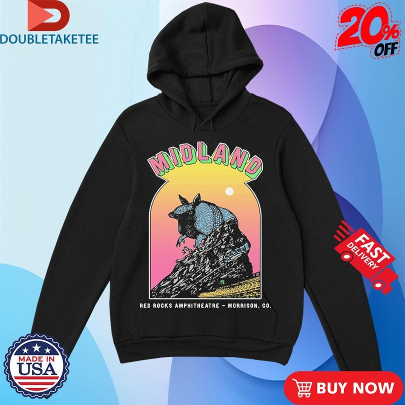 Official Midland Red Rocks Morrison Co Armadillo Shirts