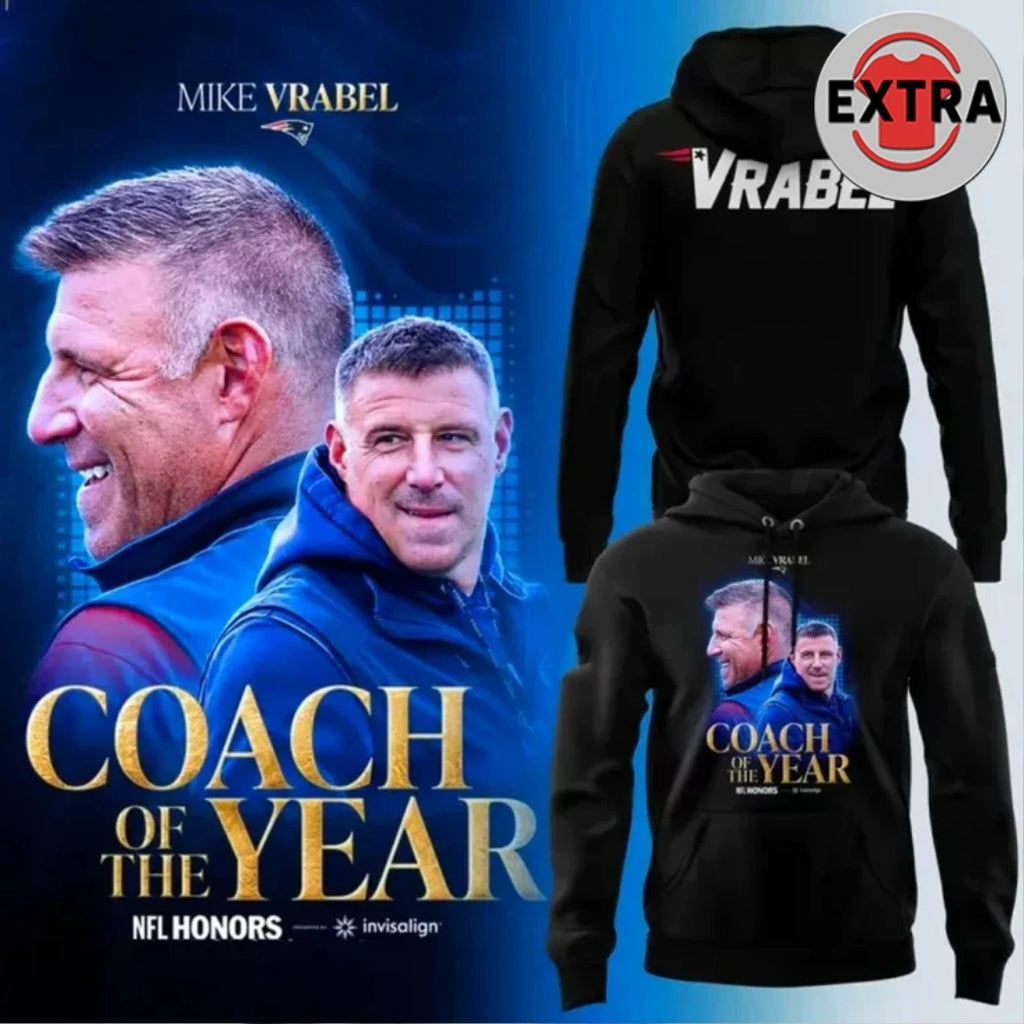Official Mike Vrabel Coach of the Year Legacy 2026 Hoodie T-Shirt
