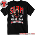 Official Milos Uzan Remix Heavy Logo Shirt