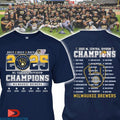 Official Milwaukee Brewers Back 2 Back 2 Back 2025 NL Central Division Champions Score Shirts